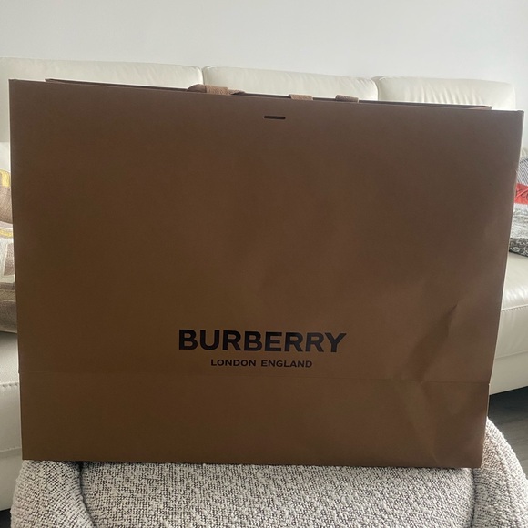 Large Burberry Paper Bag - Picture 2 of 3